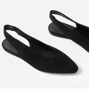 Everlane V Slingback in Black, size 7.5